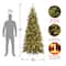 7.5 ft. Pre-lit Tiffany Fir Slim Artificial Christmas Tree, Clear Lights